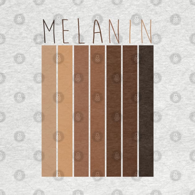 Melanin - Pretty Brown Skin by Buff Geeks Art